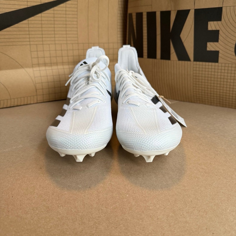 Adidas ADIZERO ELECTRIC+ FOOTBALL CLEATS White/Black Mens Size 12 IH7451 NEW - Picture 3 of 11